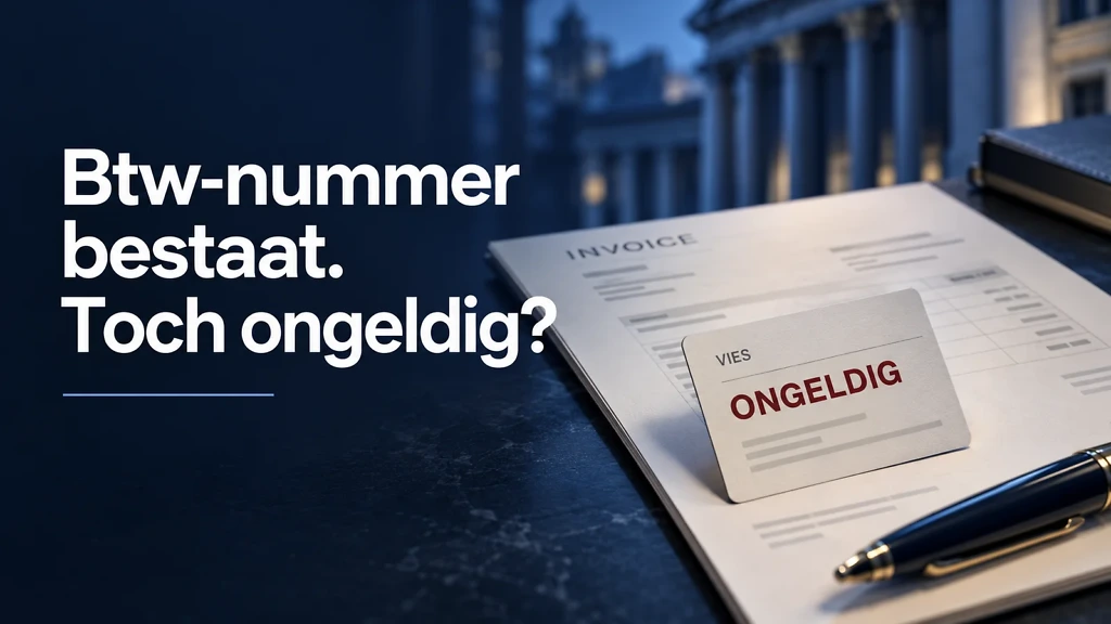 Btw-nummer bestaat, maar de VIES-controle geeft ongeldig terug.